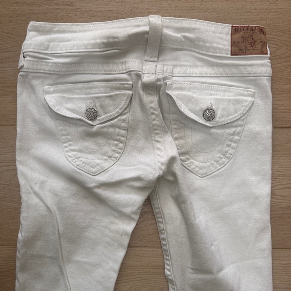 True Religion Joey Flap Pocket Bootcut White 31 - Picture 10 of 12